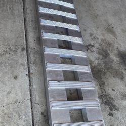 1  Heavy-Duty Ramp with Top Hook Attaching End Universal Loading 72" X 15" Aluminum