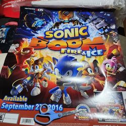 Sonic Boom Fire And Ice Posters Brand New