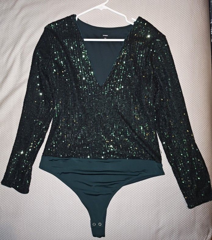 Women's Express Sequined Bodysuit