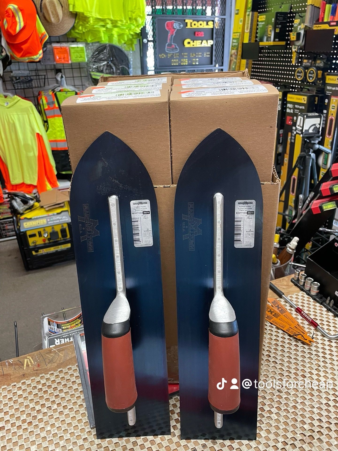 MARSHALL TOWN Pointed Finishing Trowel. $75 EACH.