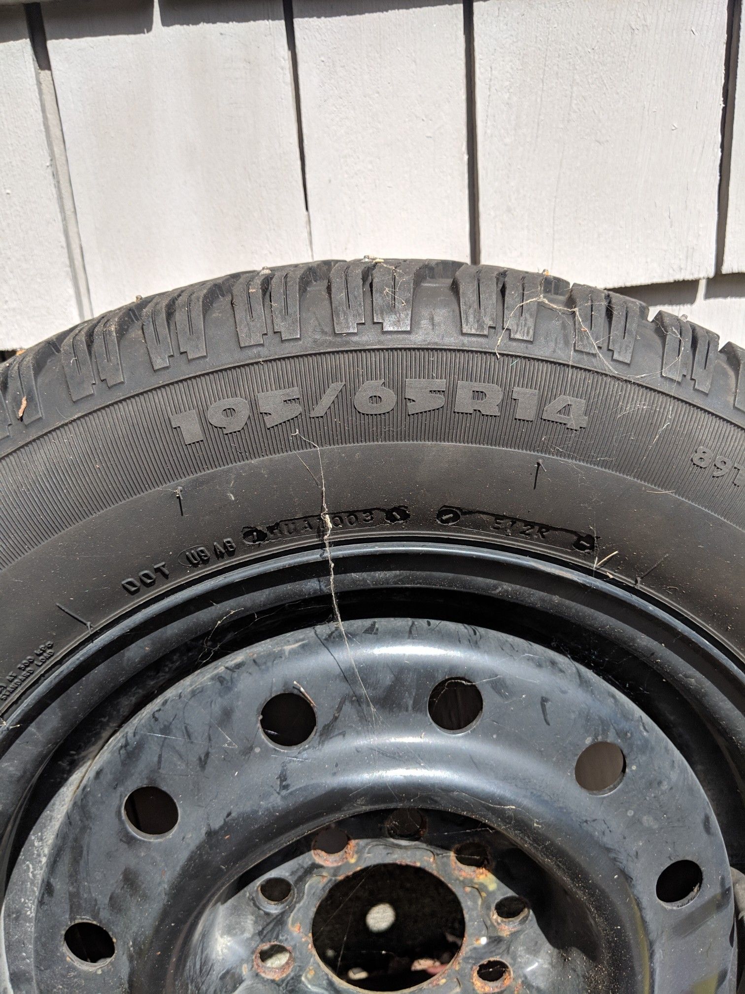 Winter studded tires