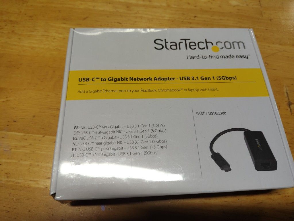 StarTech Usb-C To Gigabit Adapter (Unopened)