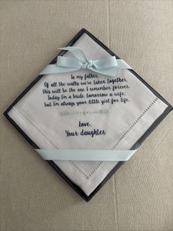Father Of The Bride Handkerchief, Dad, Gift