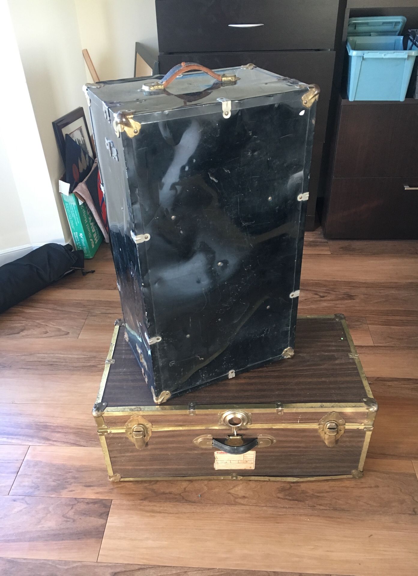 Steamer trunks and small trunk