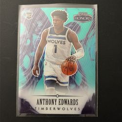 2020-21 Panini Chronicles - Honors Anthony Edwards #588 Teal (RC)