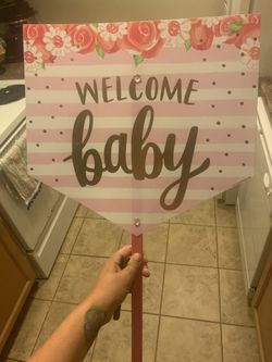Baby shower sign