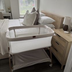 Baby Bassinet Bedside Crib, Bedside Sleeper 