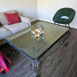 Beautiful Glass Top Coffee Table