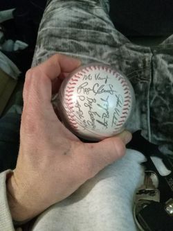 1995 Boston Red Sox Team Singned Baseball.