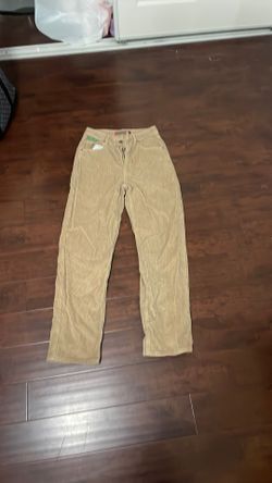Khaki corduroy empire pants women size 2