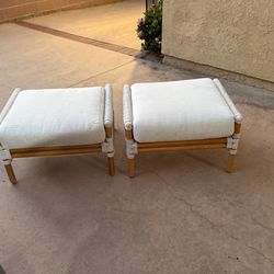 Essentials for living foot stools 2 pcs new