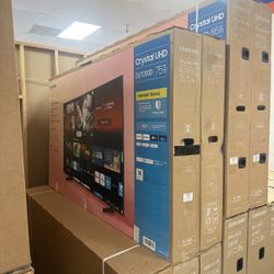 75” SAMSUNG CRYSTAL DU7200 4K SMART TV