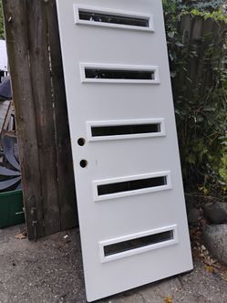 Steel entry door