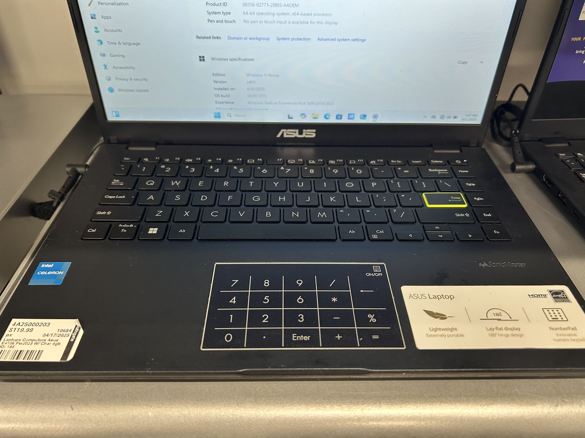 Asus Vivobook With Charger