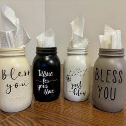 Mason Jars Tissue Holder