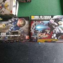 2 New And 9 Built Gundam Figures 