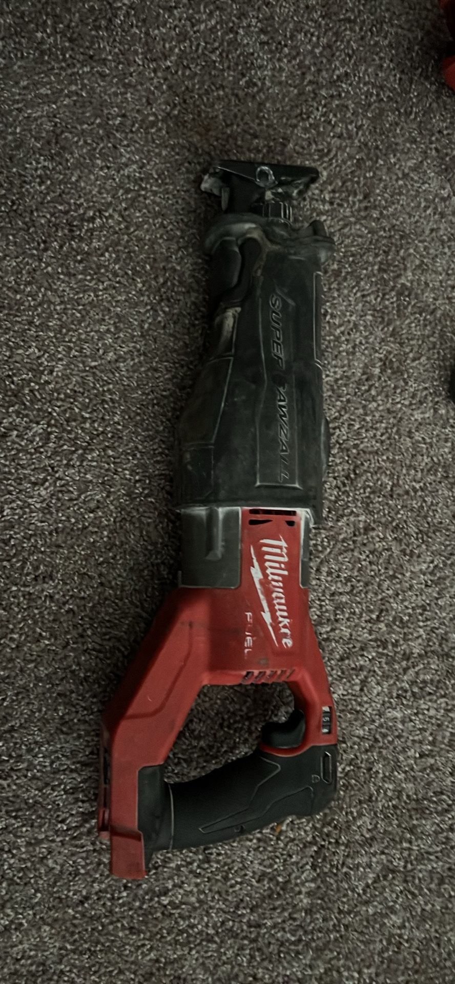 Milwaukee Sawzall And Sds Hammer Drill