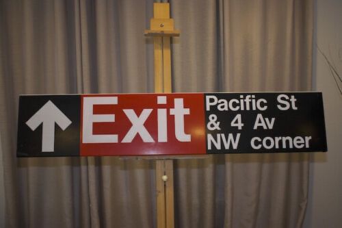 Authentic NYC Subway Sign