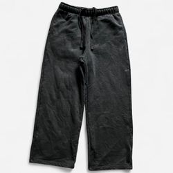 Black lucid blanks 600gsm baggy sweatpants