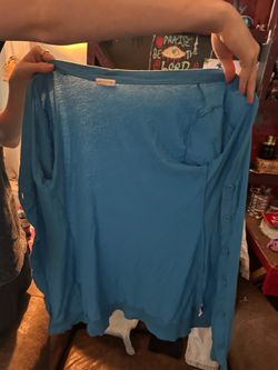 Women’s blue cardigan