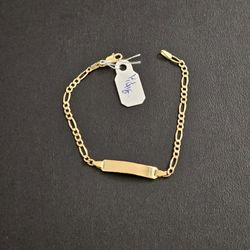 14k Gold Baby Bracelet 6 Inch