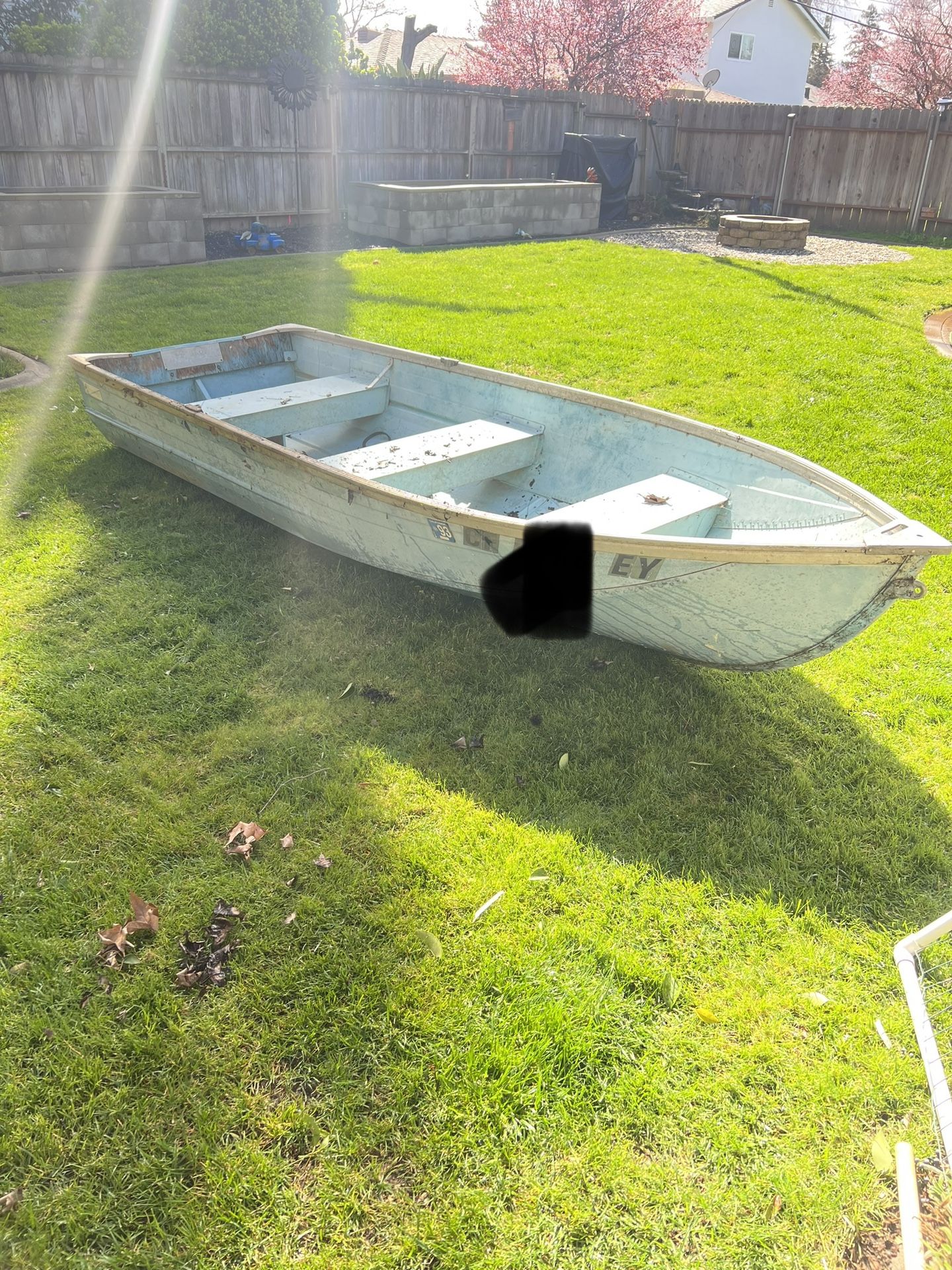 12ft aluminum, fishing boat