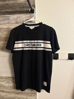 Christian Dior Black Logo Stripe T-Shirt