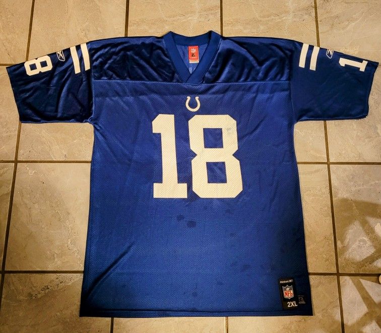 Peyton Manning Indianapolis Colts #18 NFL Practice Football Jersey