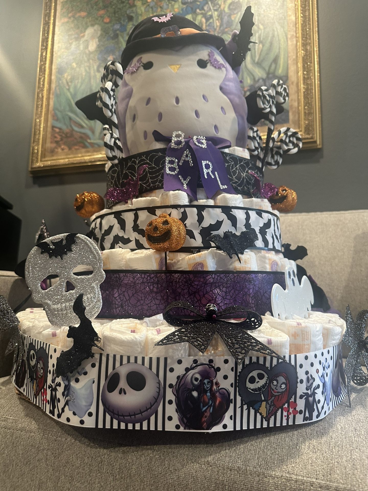 Halloween Diaper Cake