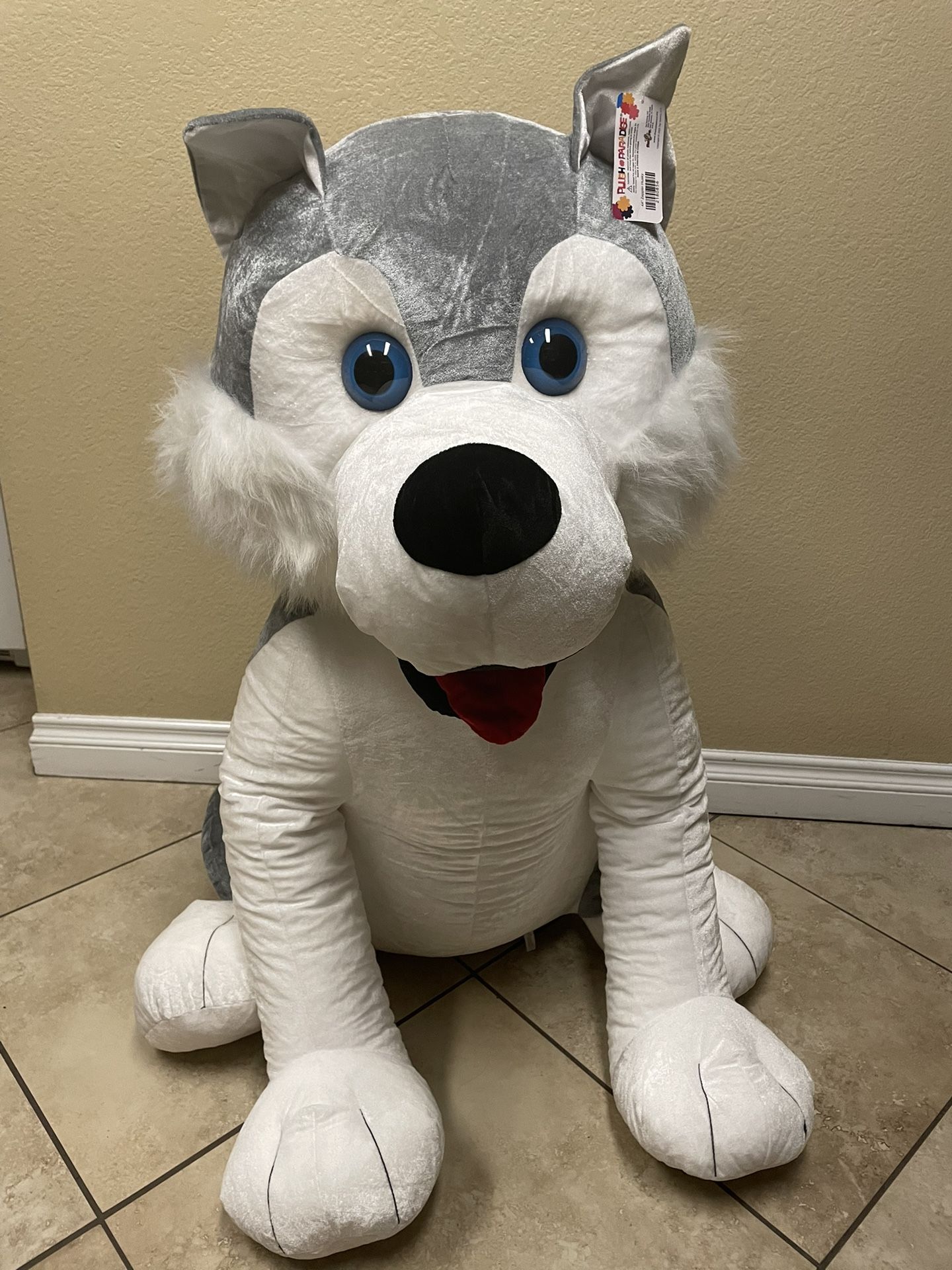 Giant stuffed husky cheap