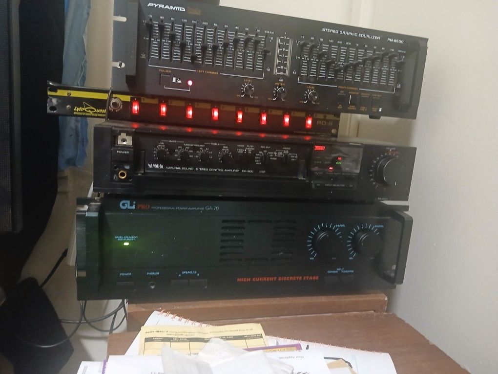 Home/DJ stereo equipment.