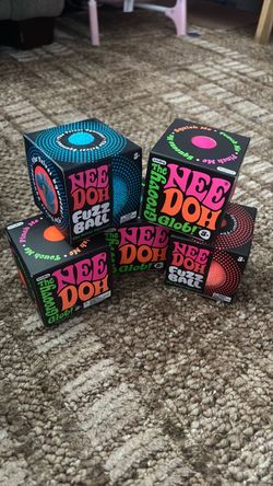 Needoh fuzzball and needoh groovy glob