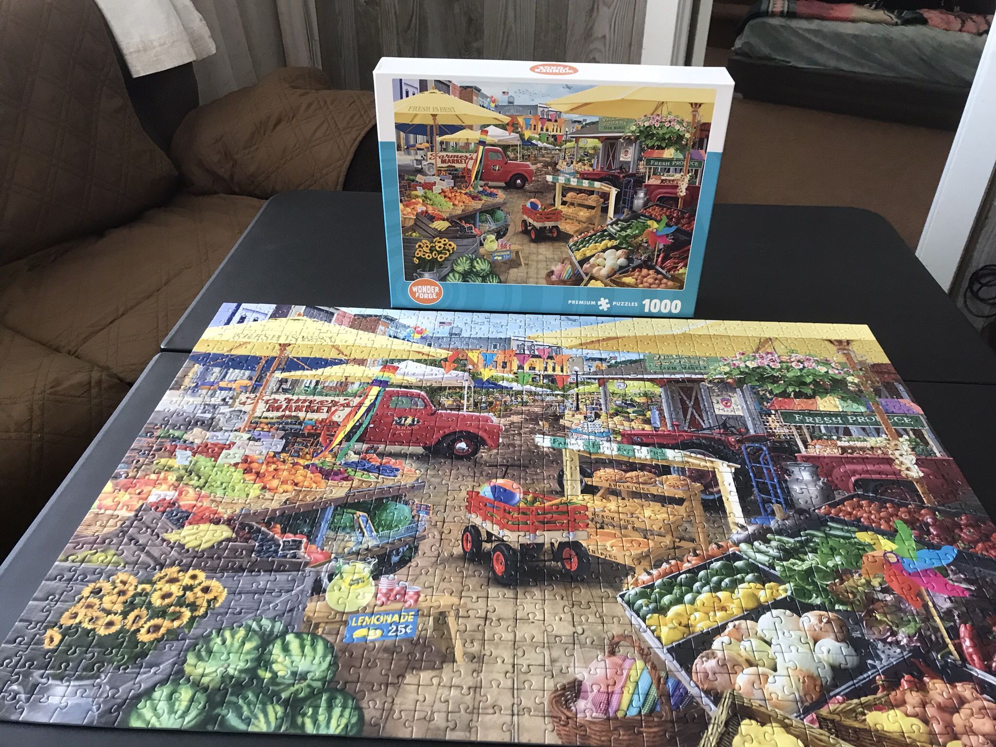 Used Puzzle Done One Time Have All Pieces