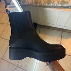 Black grunge boots