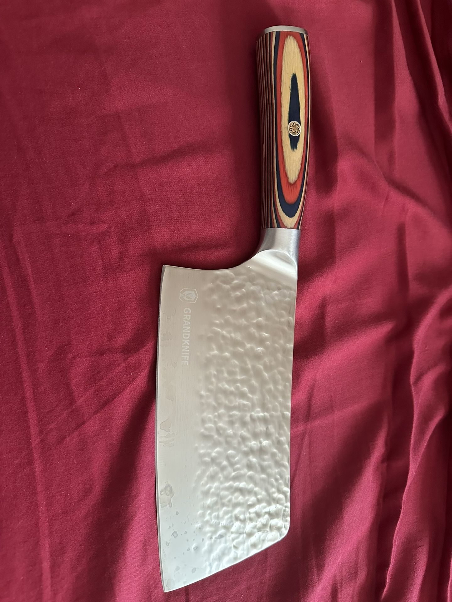 7 Inch Butcher Knife for Meat and Vegetable Cutting German High Carbon Stainless