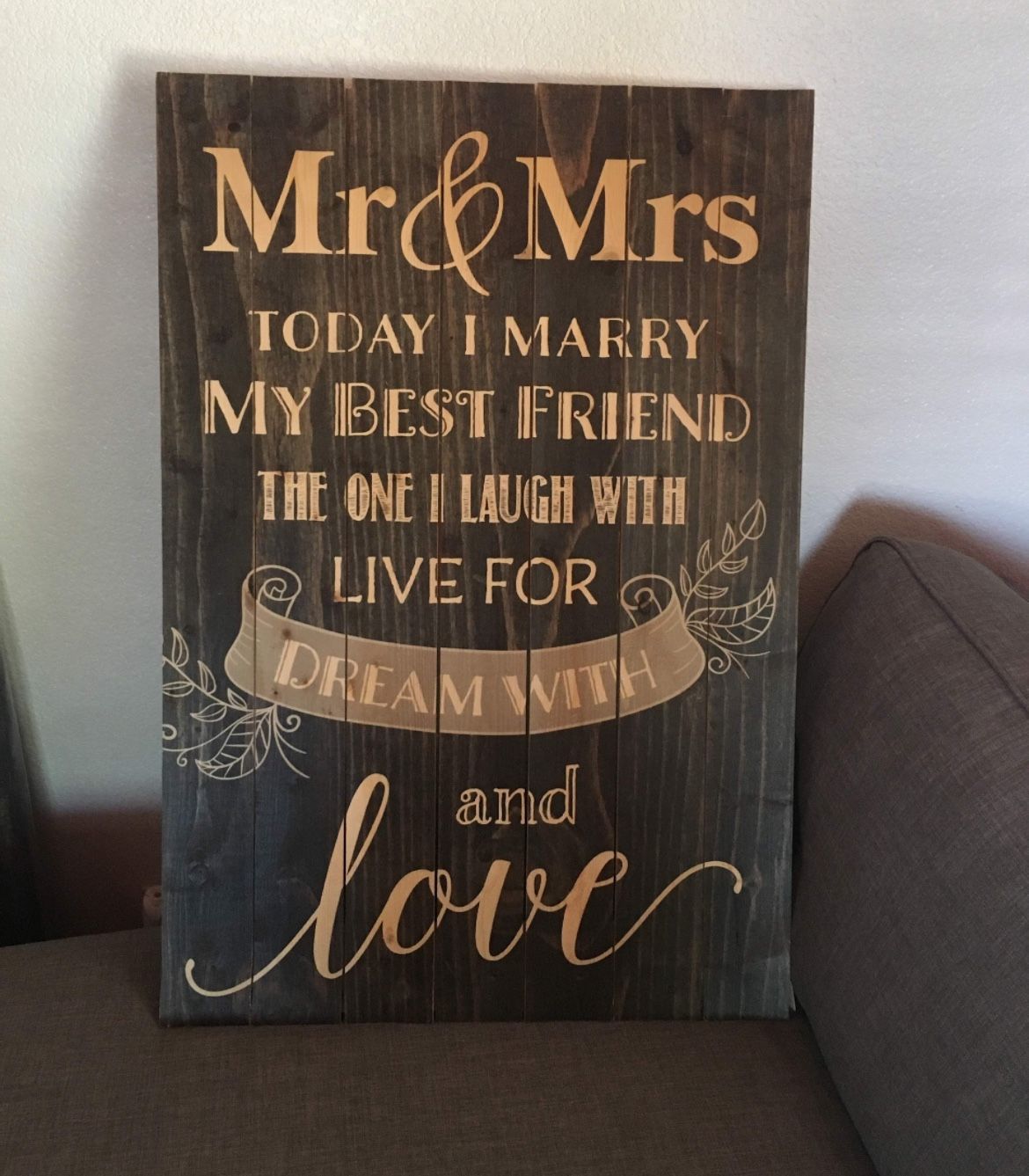 Wedding Sign Wood