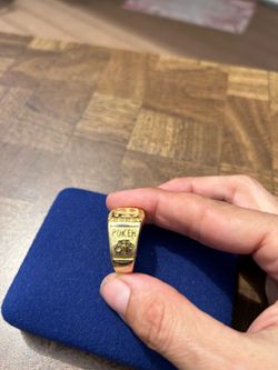 ♠️♥️ Gold-Tone Poker Card Suits Novelty Ring | $15