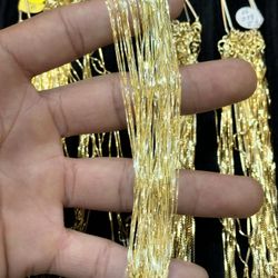 14K Gold Box Chain 16-24 Inches 