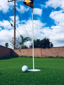 Putting green, artificial grass
