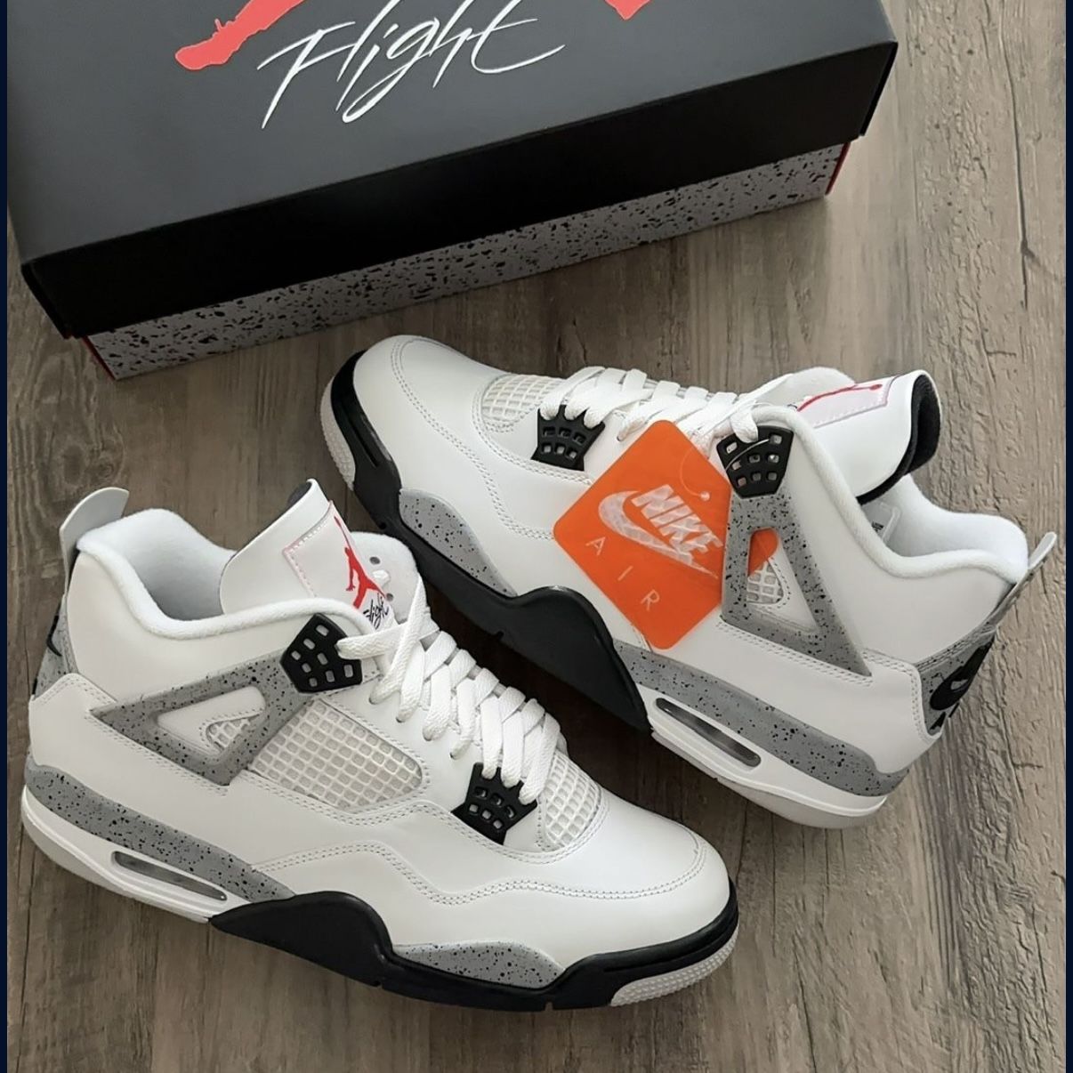 Jordan 4 White Cement 