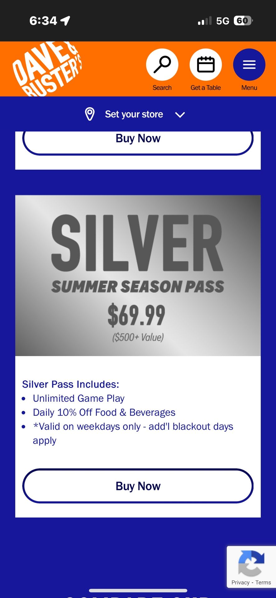 2 Silver Summer Season Passes