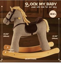 Gray Rock My Baby Rocking Horse