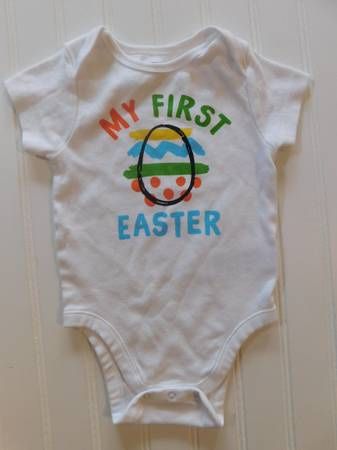Old Navy MY FIRST EASTER Bodysuit size 6-12 Months
