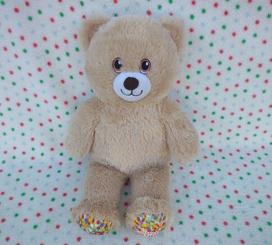 Build A Bear 15" Happy Birthday Plush Brown Teddy Confetti
