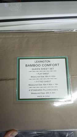 Bamboo sheets
