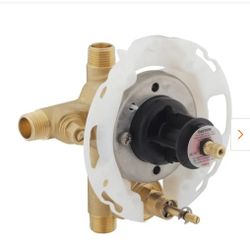 Rite-Temp 1/2 Inch Pressure Balancing Value with Push-Button Diverter and Screwdriver Stops