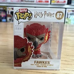 RARE CHASE BITTY FAWKES 1" Funko Pop #87 Harry Potter Wizarding World Phoenix