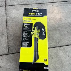 RYOBI 40V HP Brushless 100 MPH 600 CFM Cordless Leaf Blower/ Mulcher/Vacuum (Tool Only)