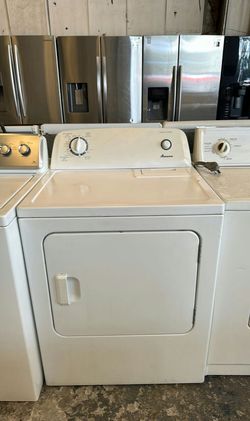 Amana White Basic Dryer - Automatic Dry