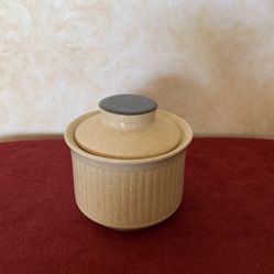 Collectible Stoneware Container with Lid